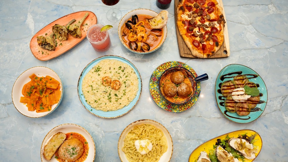 A spread of Sicilian dishes at Amuri Italian Cuisine