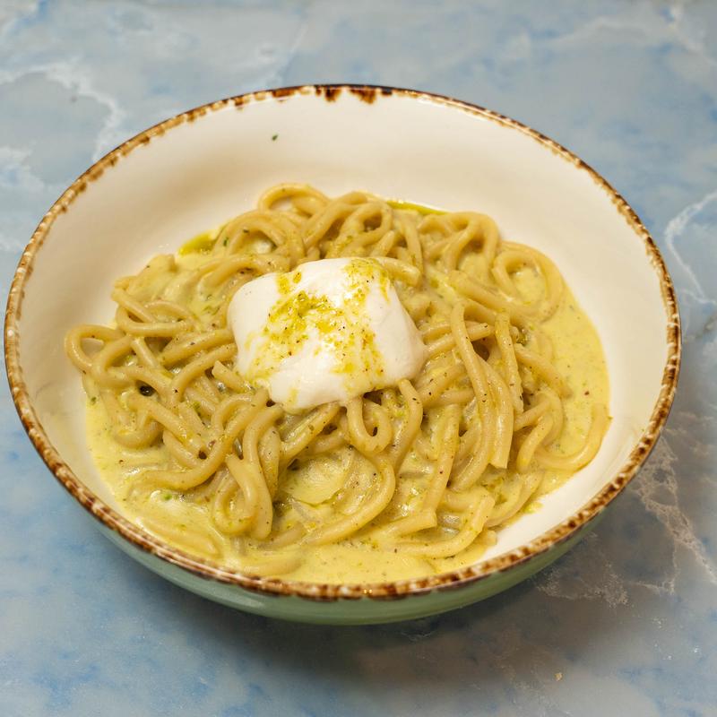 Tonnarelli cacio e pepe at Amuri Italian Cuisine