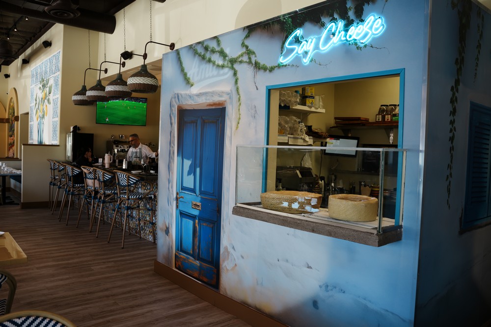 The open kitchen at Amuri Italian Cuisine
